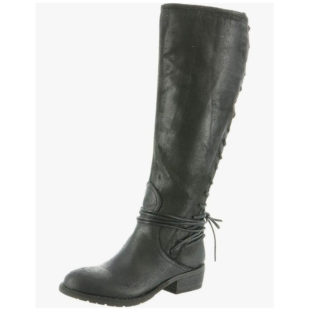 VERY VOLATILE Women's NEW Black Marcelina Lace Up Knee High Riding Boots |Size 7